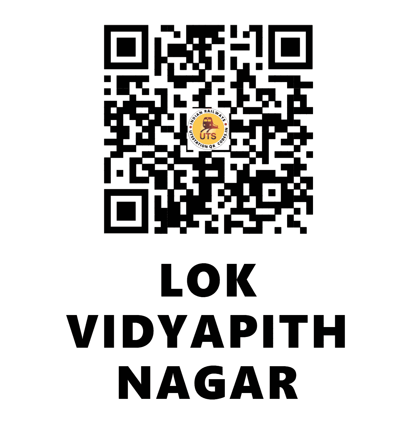UTS QR Code for LOK VIDYAPITH NAGAR - LVR (NE - UTTAR PRADESH)